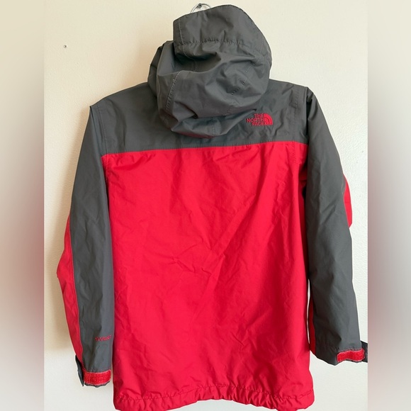 The North Face Kids Red and Gray Raincoat - Picture 4 of 4